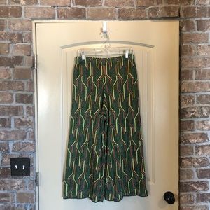 Free People Geometric Cropped Pants